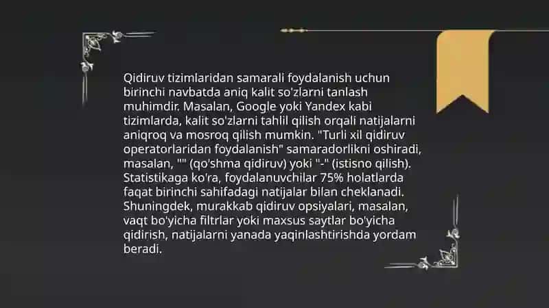 Internetda maʼlumotlarni qidirish usullari 4