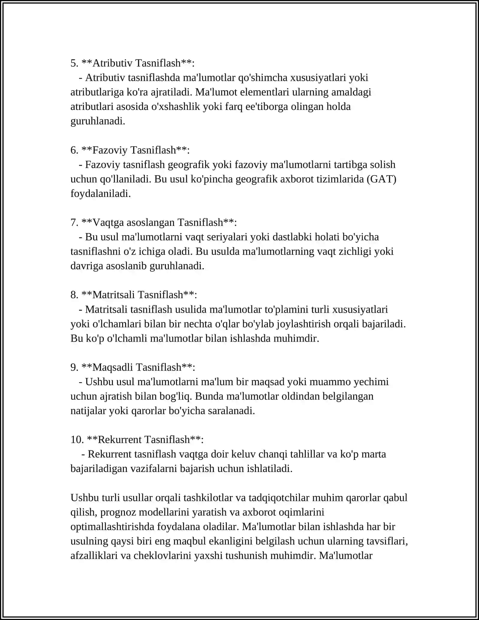 DASTURIY TAʼMINOTDA MA'LUMOTLARNI QAYTA ISHLASH USULLARI 4