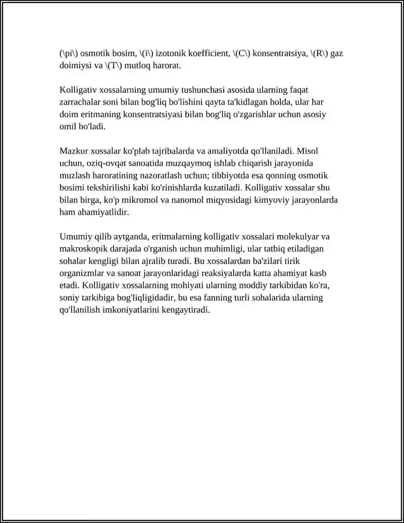 ERITMALARNING KOLLOGATIV XOSSALARI 4