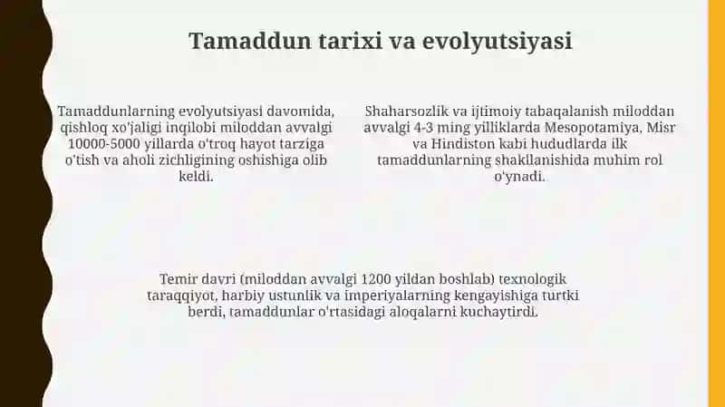 Tamaddun: Ta'riflar, Asoslar va Xususiyatlar 4