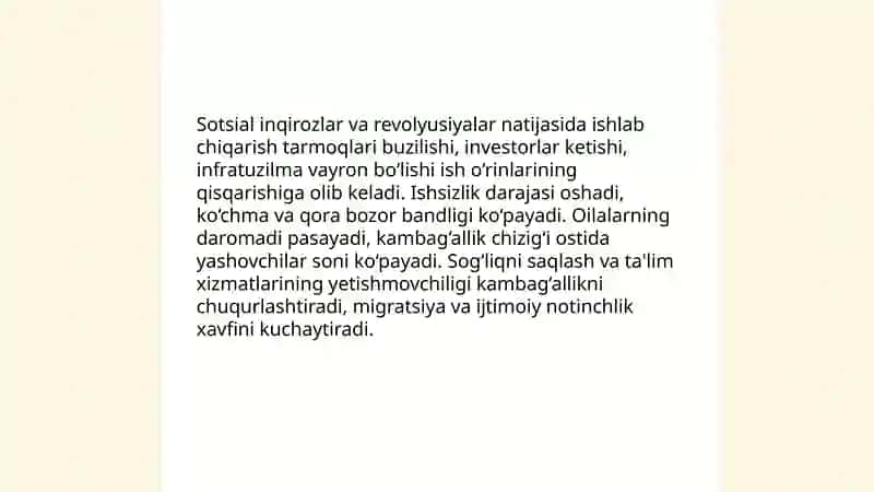 Sotsial revolyusiyalar va ularning salbiy oqibatlari 4