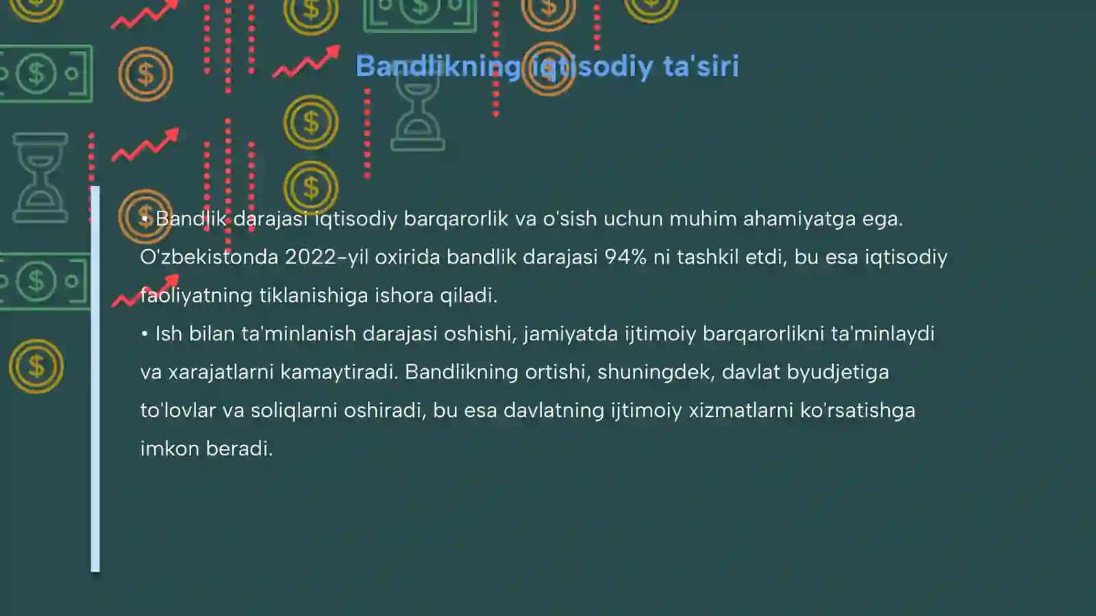 Ischi kuchi, uning bandligi 4