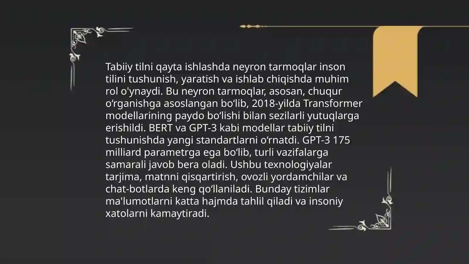 Neyro kompyuterlarning amaliyotda qo’llanilishi 4