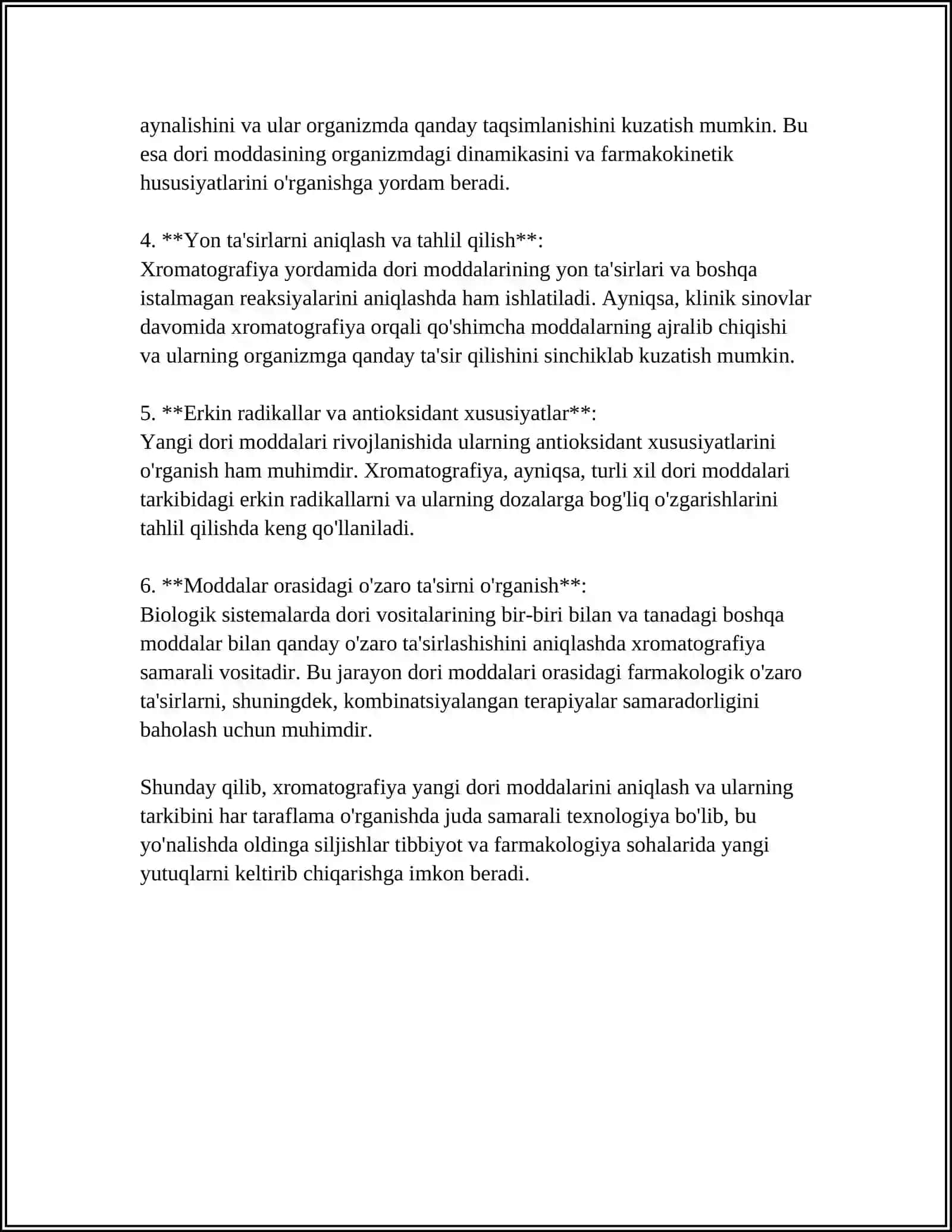 XROMATOGRAFIYANING TIBBIY IZLANISHLARDAGI IMKONIYATLARI 4