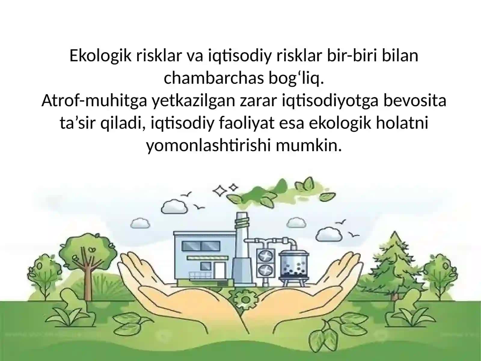 Ekologik risklar va iqtosodiy risklarning oʻzaro bogʻliqligi 4