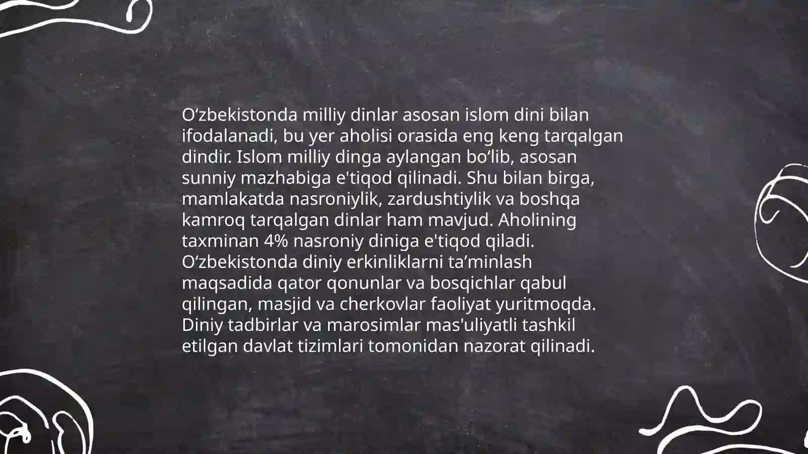 Milliy dinlar 4