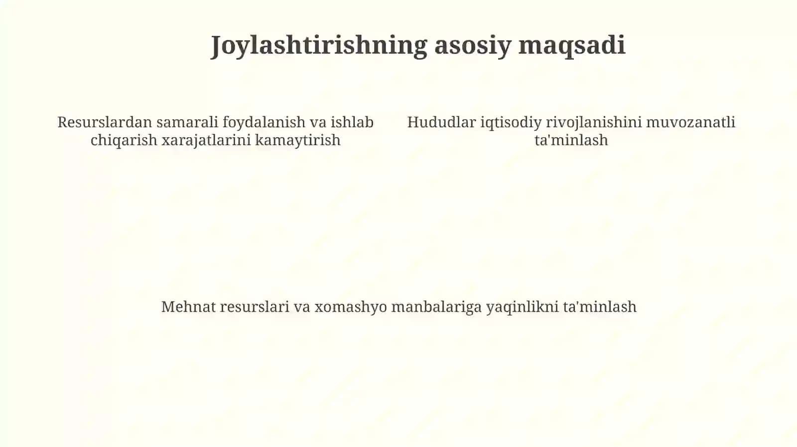 Sanoat tarmoqlarini joylashtirish 4