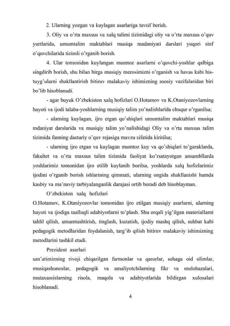O’ZBEK BASTAKORLARI 4