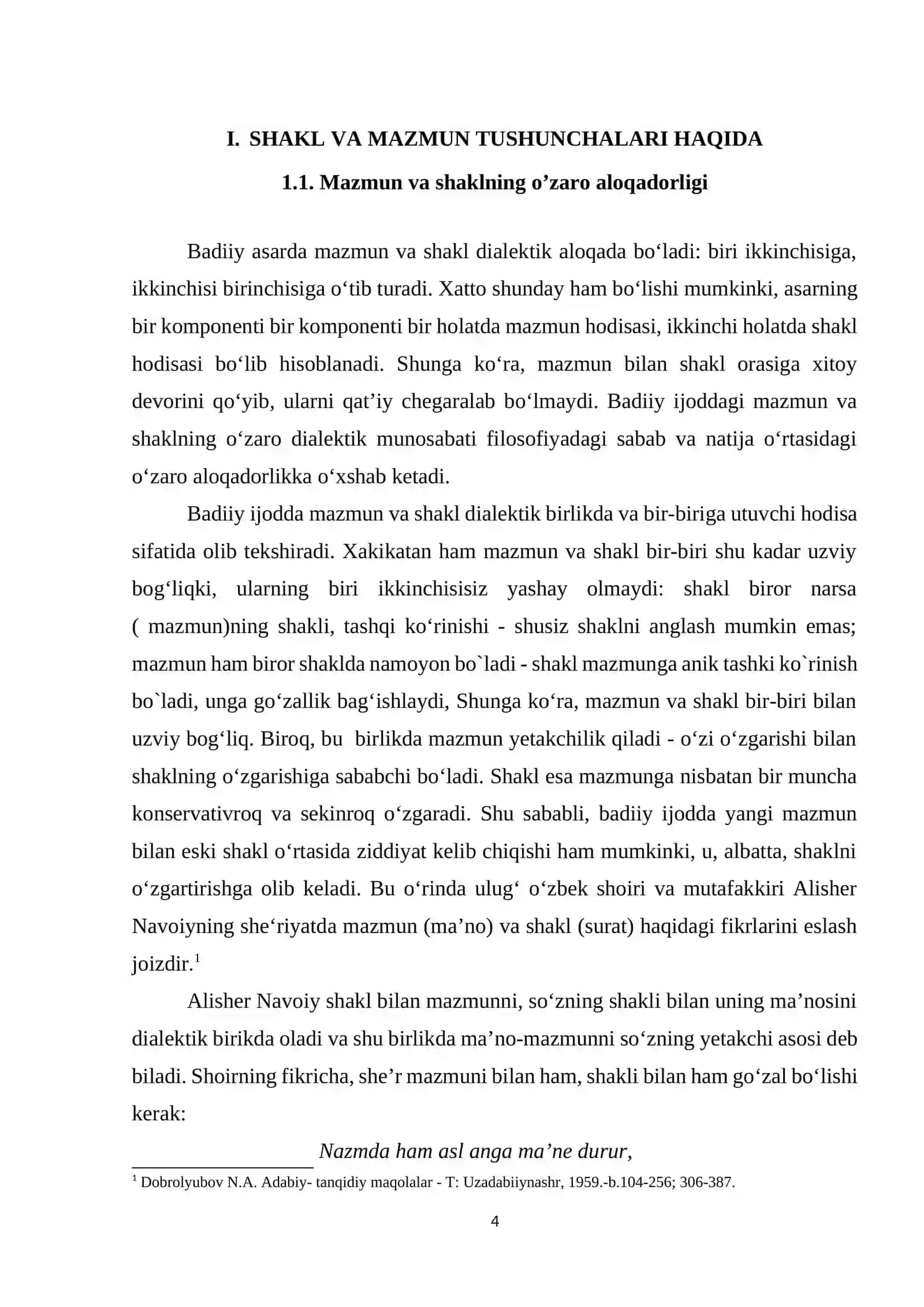 SHAKL VA MAZMUN. MAZMUNNI IFODALOVCHI JIHATLAR 4