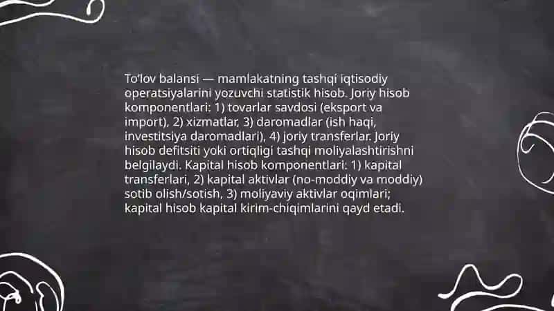 Xalqaro toʻlovlar va ularning shakillari 4