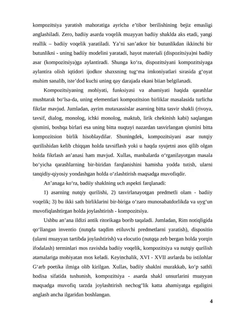 Badiiy asar kompozitsiyasi 4