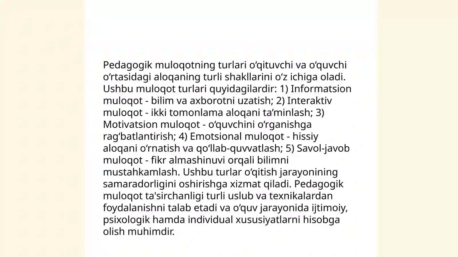Muloqot haqida tushuncha 4