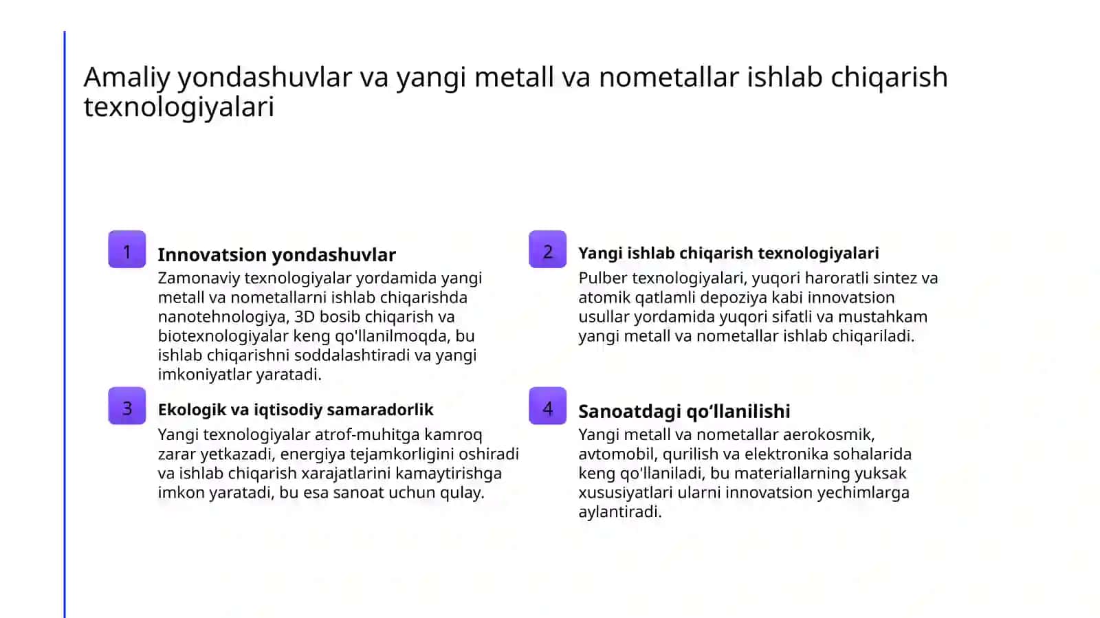Yangi metallar va nometallar asoslari 4