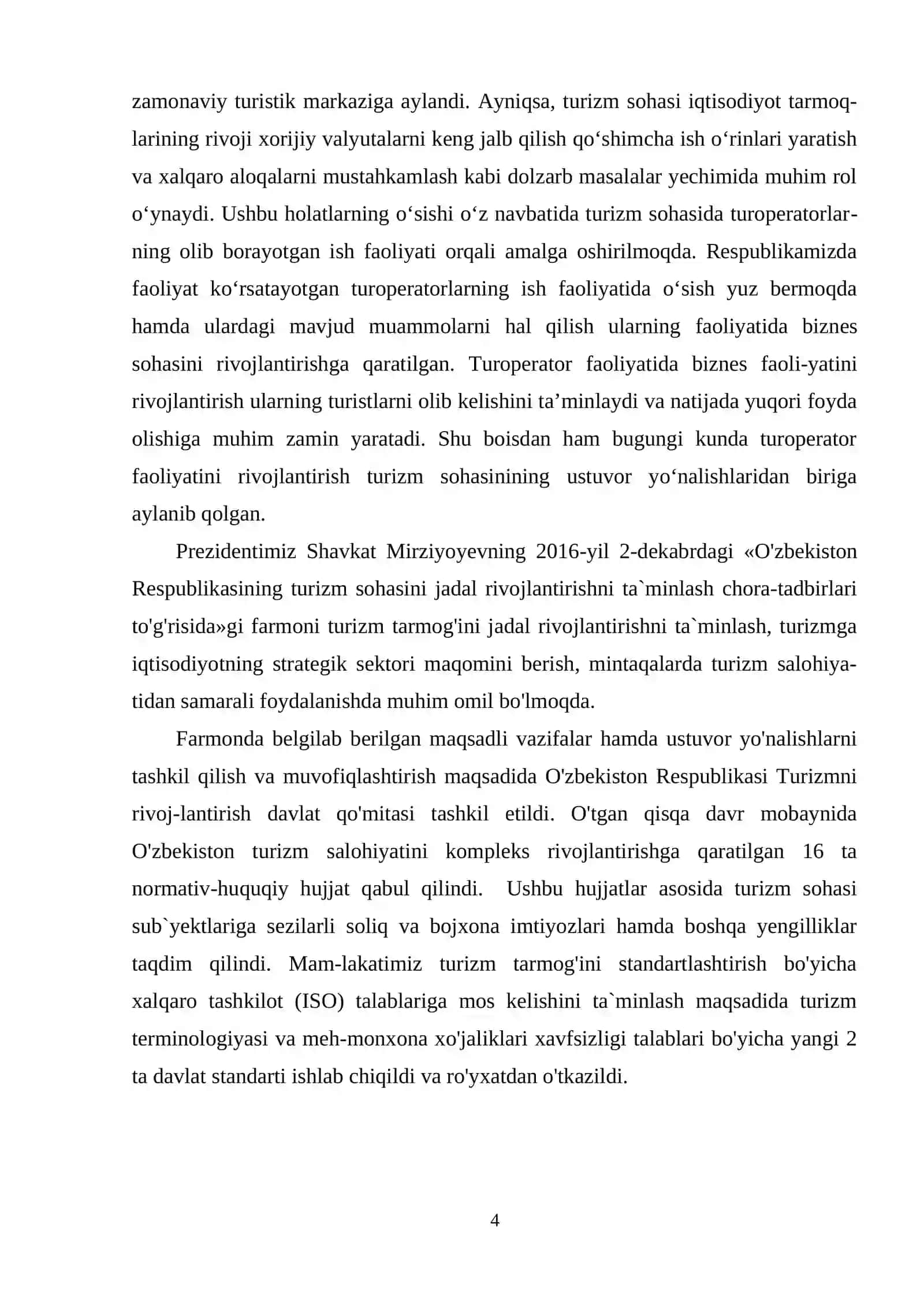 Mintaqada turizm sohasini rivojlantirishda turoperatorlik biznesi 4