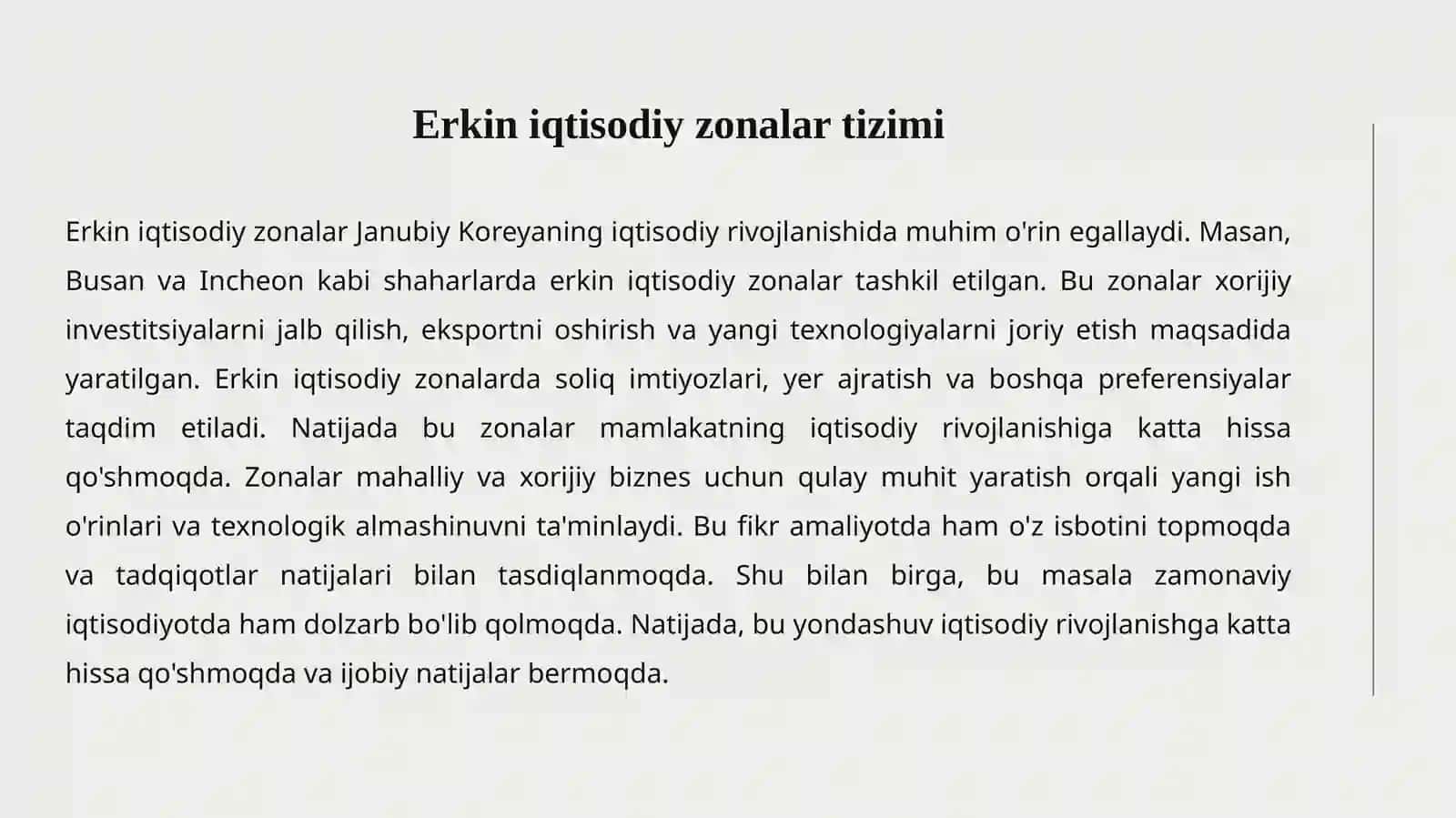 Janubiy Koreya Respublikasi Iqtisodiyoti va Tadbirkorligi 4