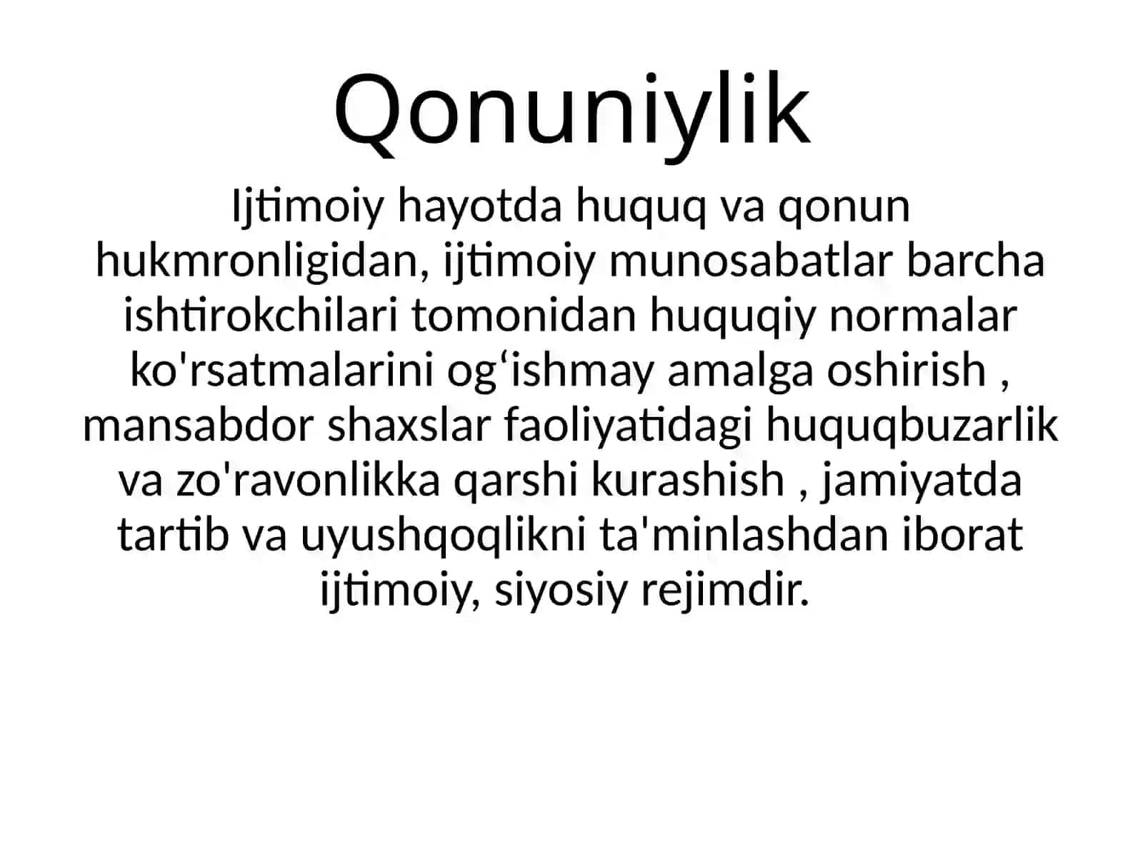 Qonuniylik va huquqiy tartibot 4