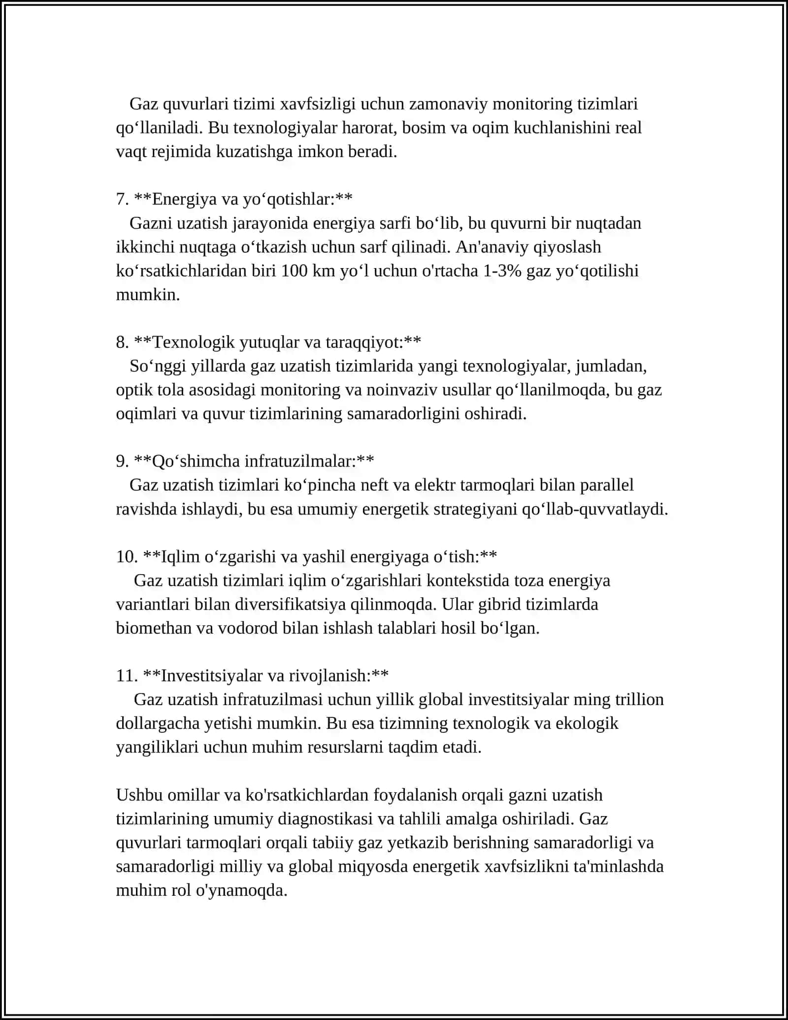 GAZNI UZATISHGA KOMPLEKS TAYORLASH 4