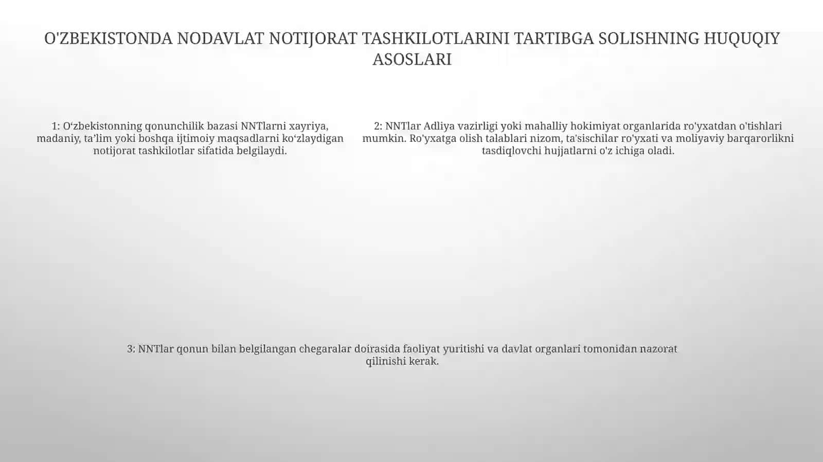 OʻZbekistonda Nodavlat Notijorat Tashkilotlar Va Ularning Siyosiy Ijtimoiy Hamda Iqtisodiy Jarayonlardagi Ishtiroki 4