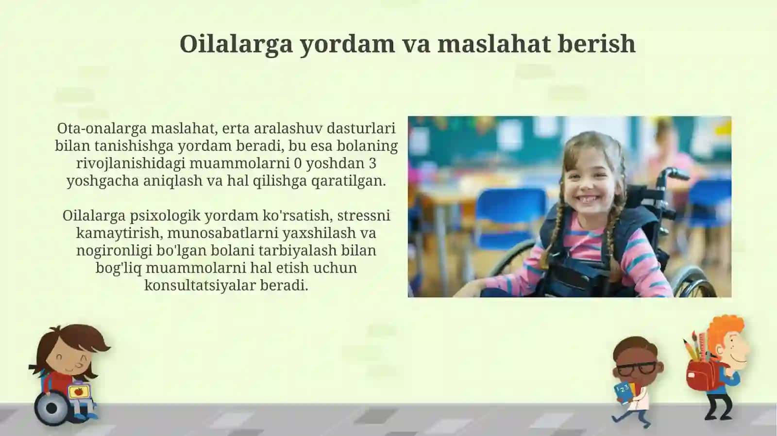 Nogironligi boʻlgan bolalar mavzusida 4
