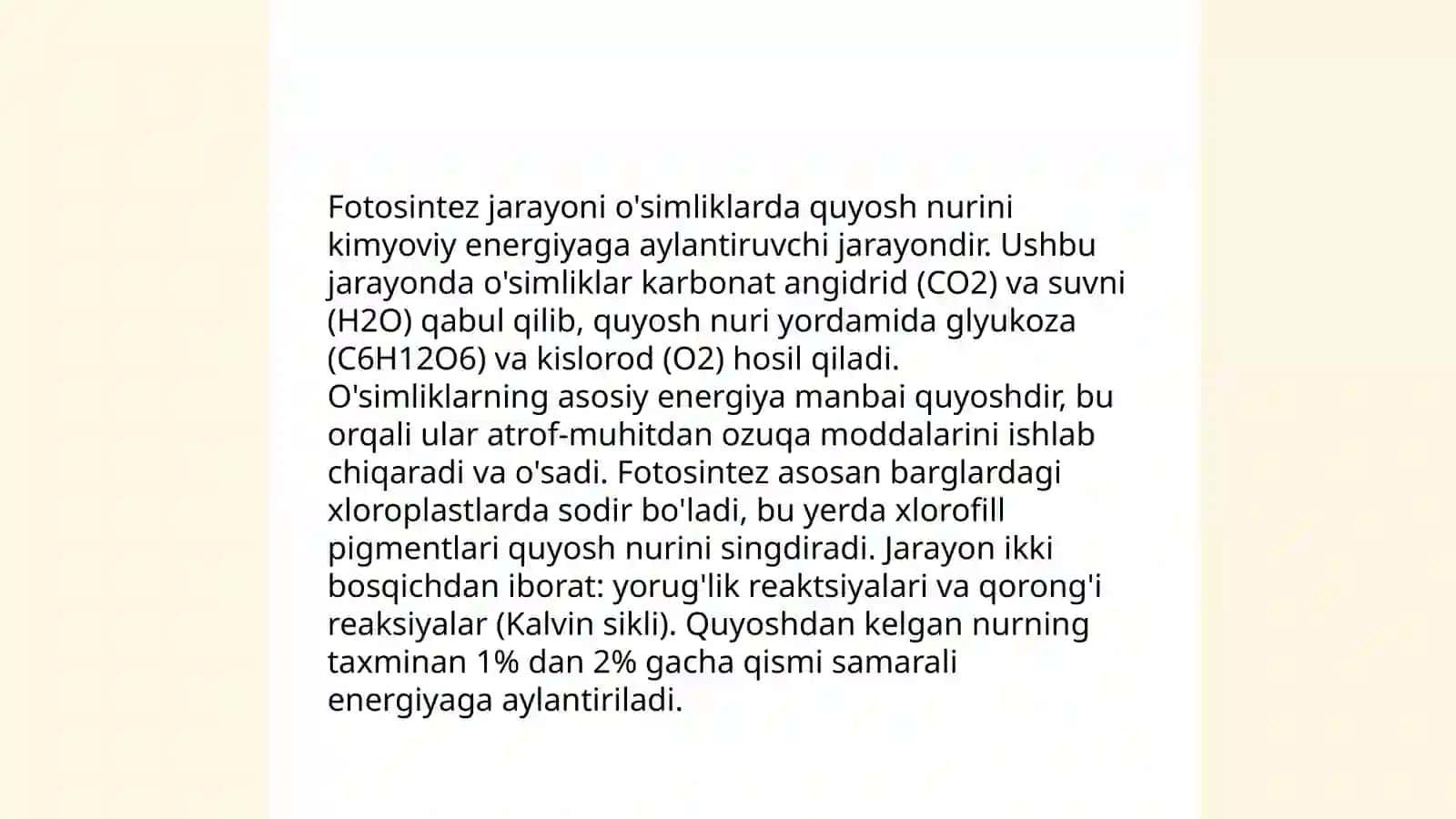 Oʻsimliklar dunyosi va ularni hayot tarzi haqidagi bililarni boyitish va tahlil qilish 4