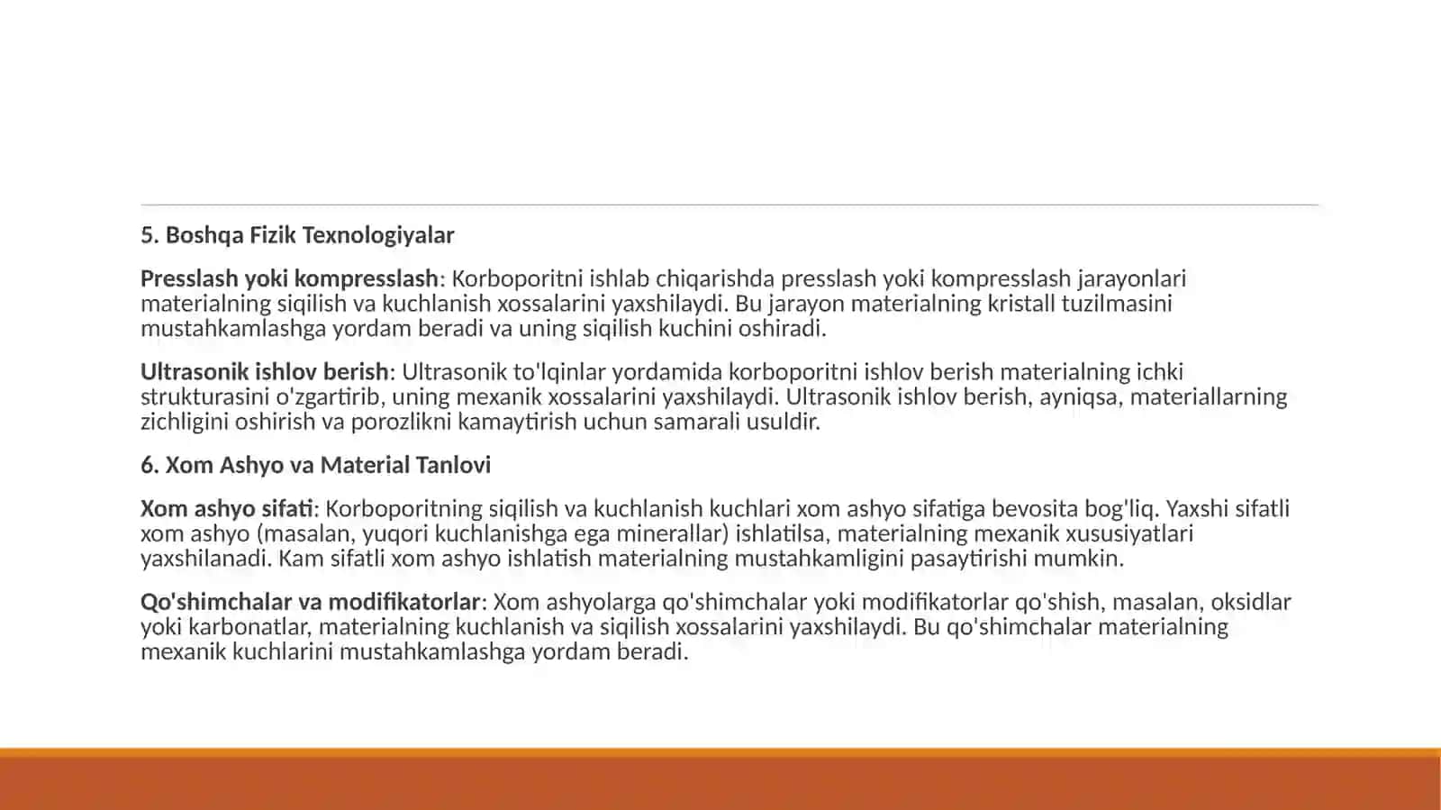 Korboporitning fizik-mexanik xossalari 4