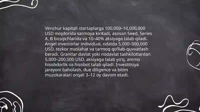 Startaplar ekotizim:biznes mavzularni shakllantirish va innovatsiyalarni jalb qilish 4