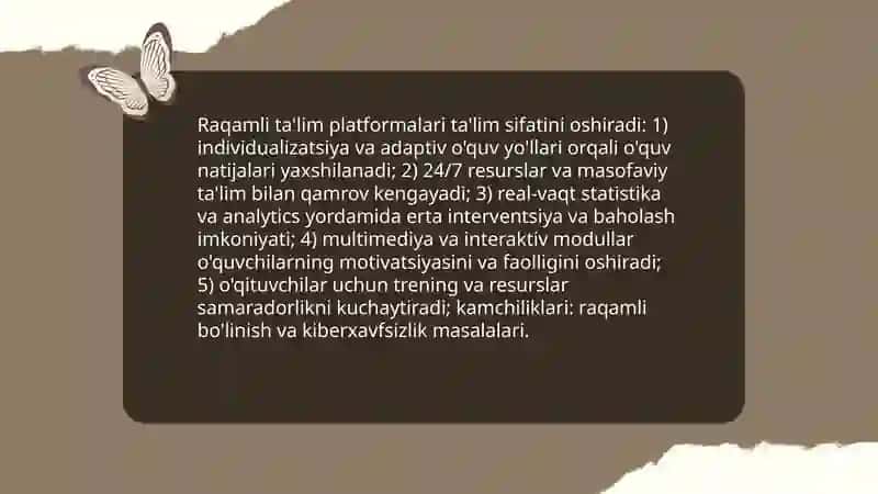Innovatsion texnologiyalar va ta'lim sifatini oshirish tamoyillari 4