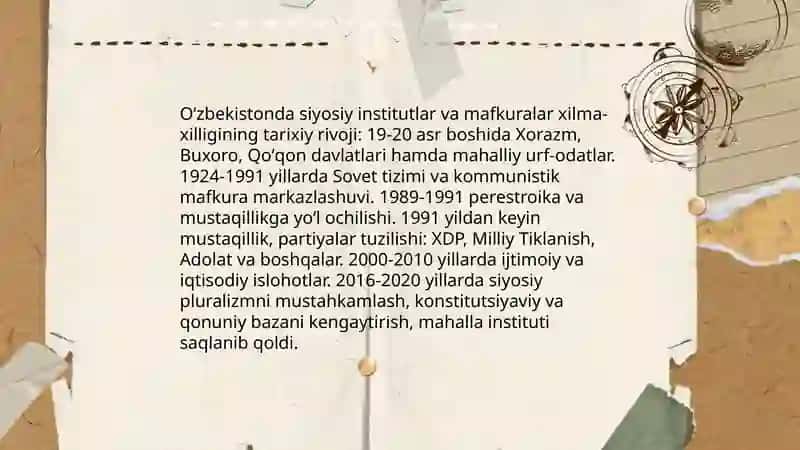 Milliy gʻoyada siyosiy institutlar va mafkuralar xilma xilligi tamoyili 4