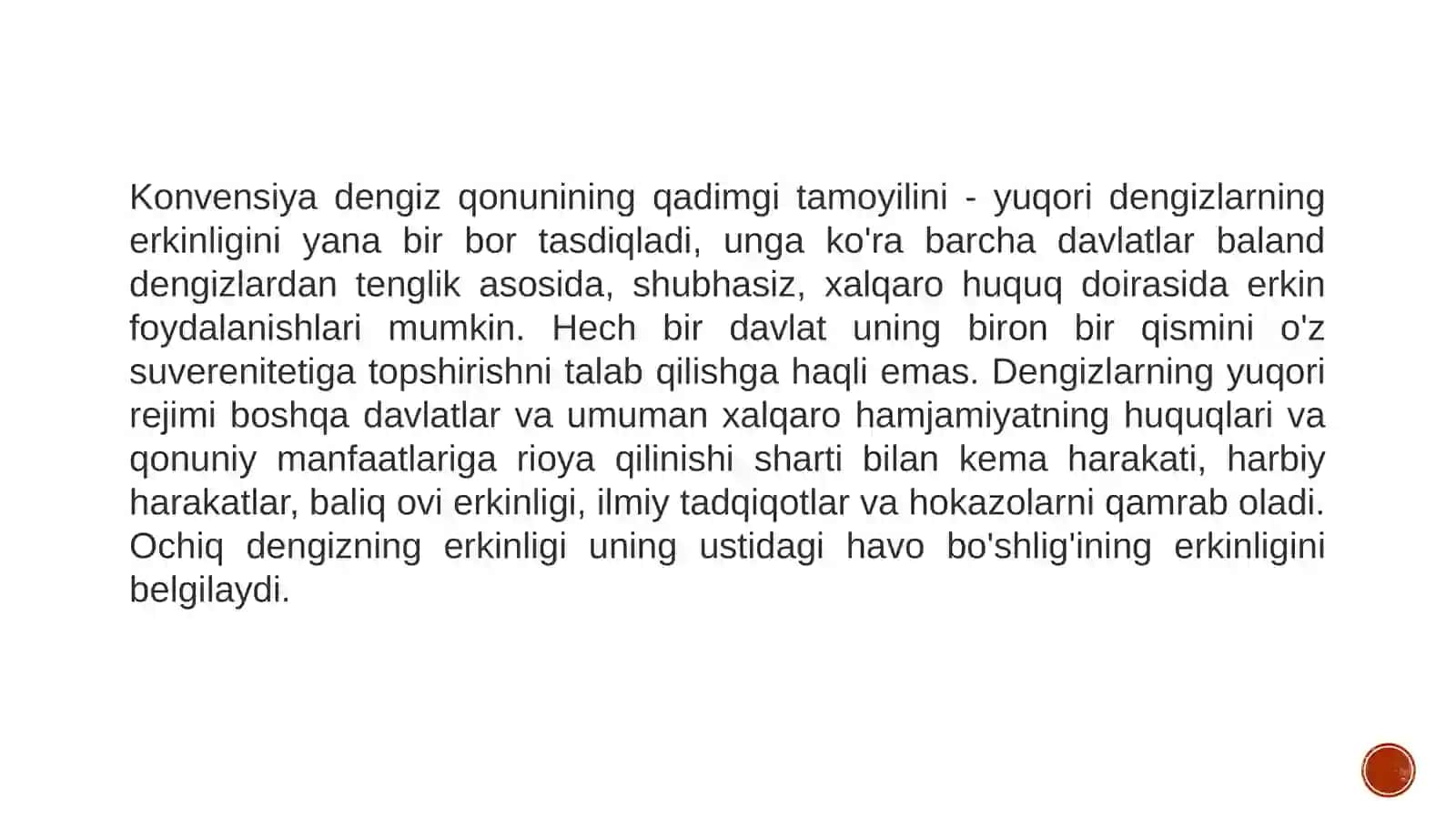 Xalqaro dengiz huquqi. Xalqaro dengiz huquqi tushunchasi, printsiplari, manbalari printsiplar institutlari tushunchasi 4