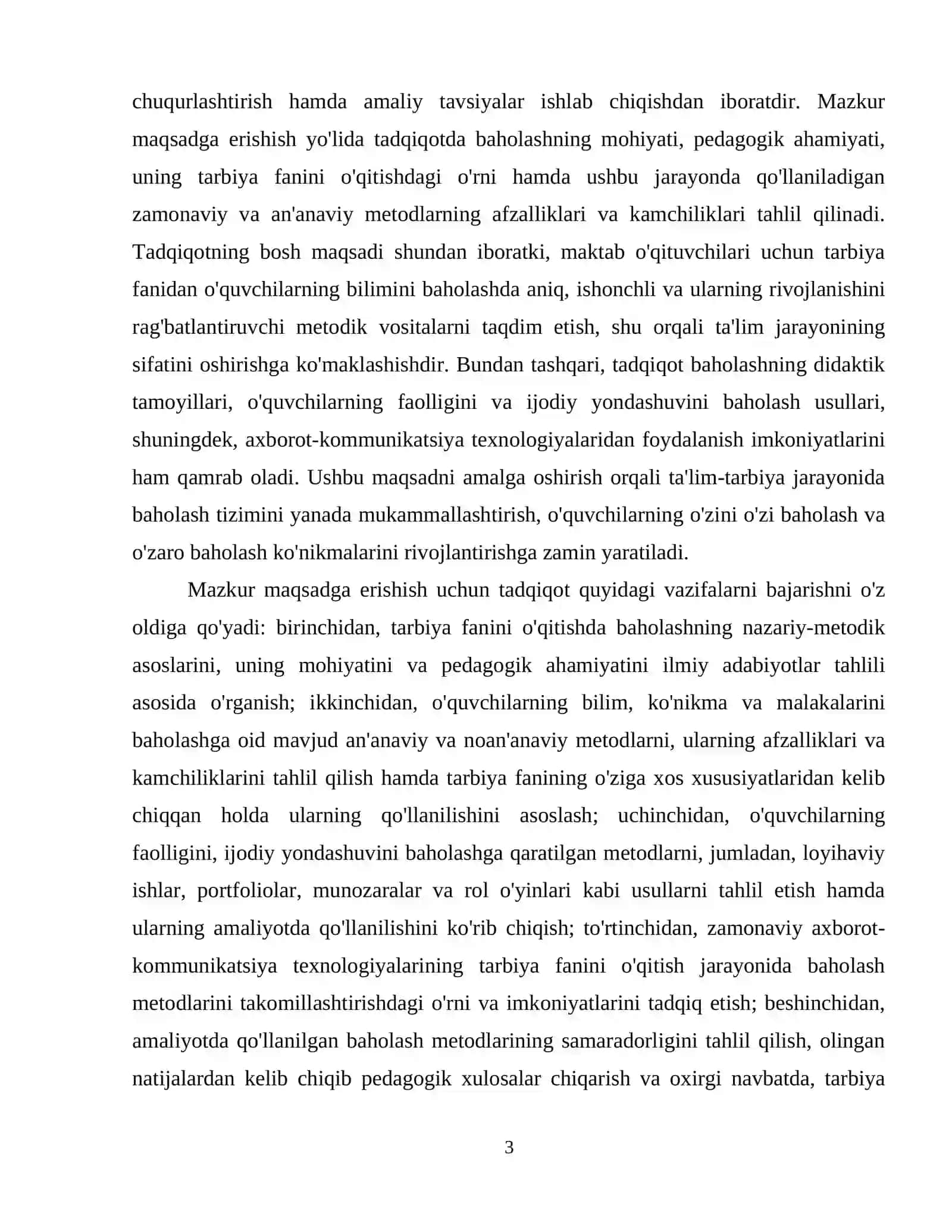 Umumta'lim maktablarida  tarbiya fanini o'qitish jarayonida o'quvchilar bilim ko'nikma va malakalarini  baholashda metodlardan foydalanish 4