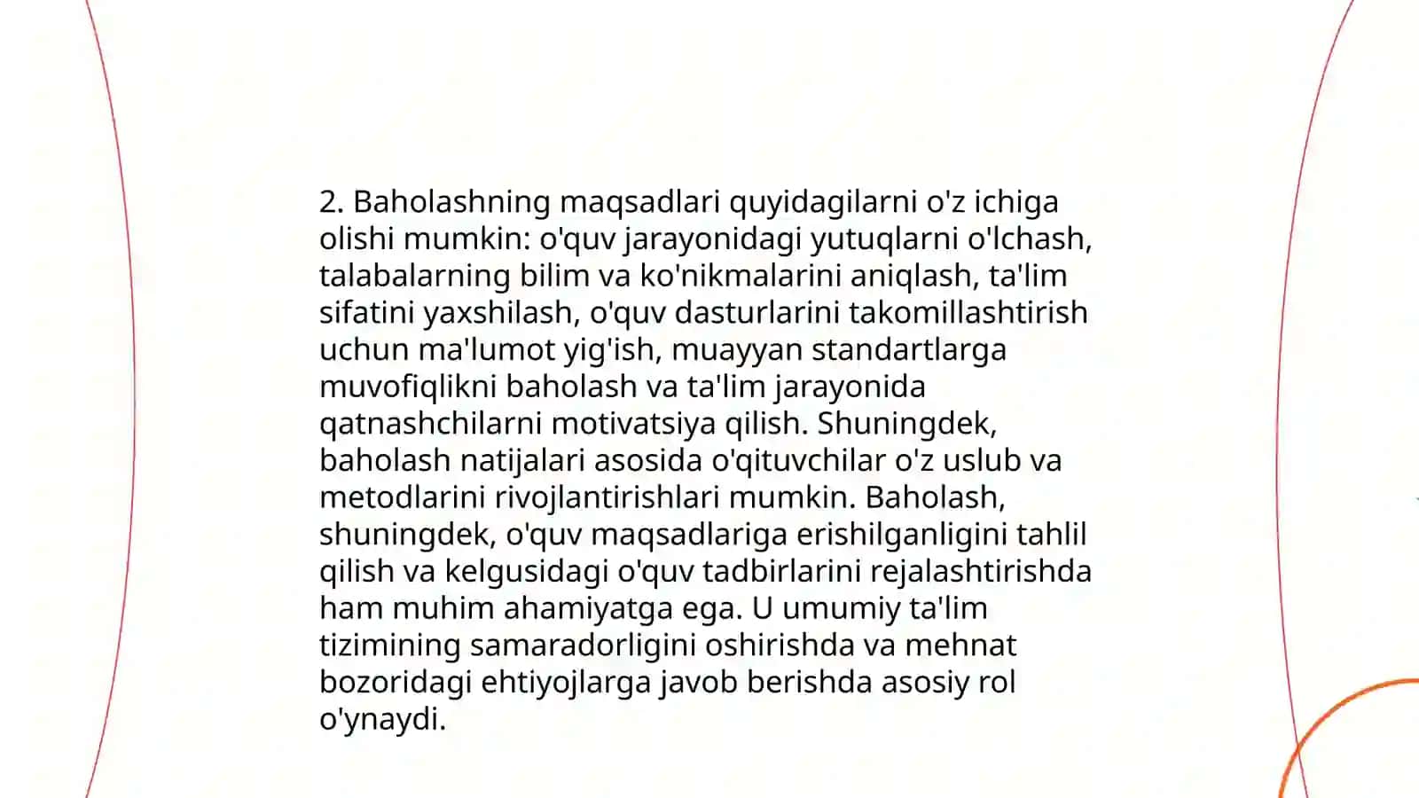 Baholashning umumiy tushunchalari va ta'moyillari 4