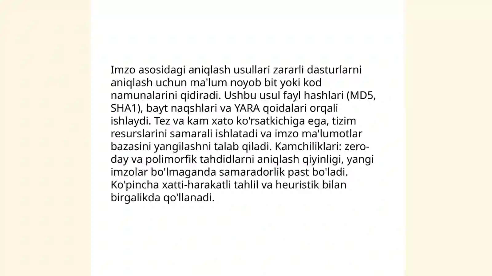 Zamonaviy antivirus dasturiy vositalari va ularning imkoniyatlari 4