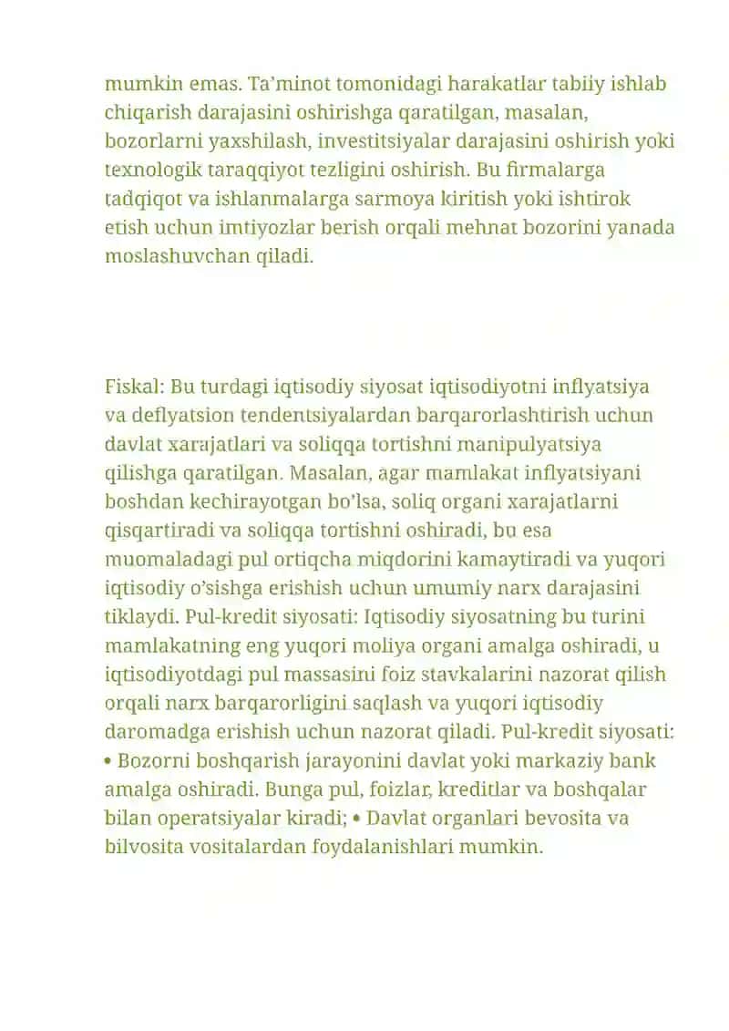 Iqtisodiy siyosatning soddalashtirilgan modeli 4