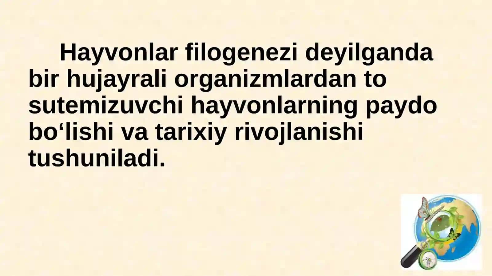 Hayvonot dunyosidagi evolutsion o‘zgarishlar 4