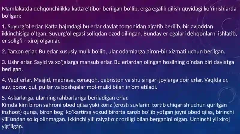 Temuriylardavridagi iqtisodiy g’oyalar-z.m.bobur(1483-1530) 4