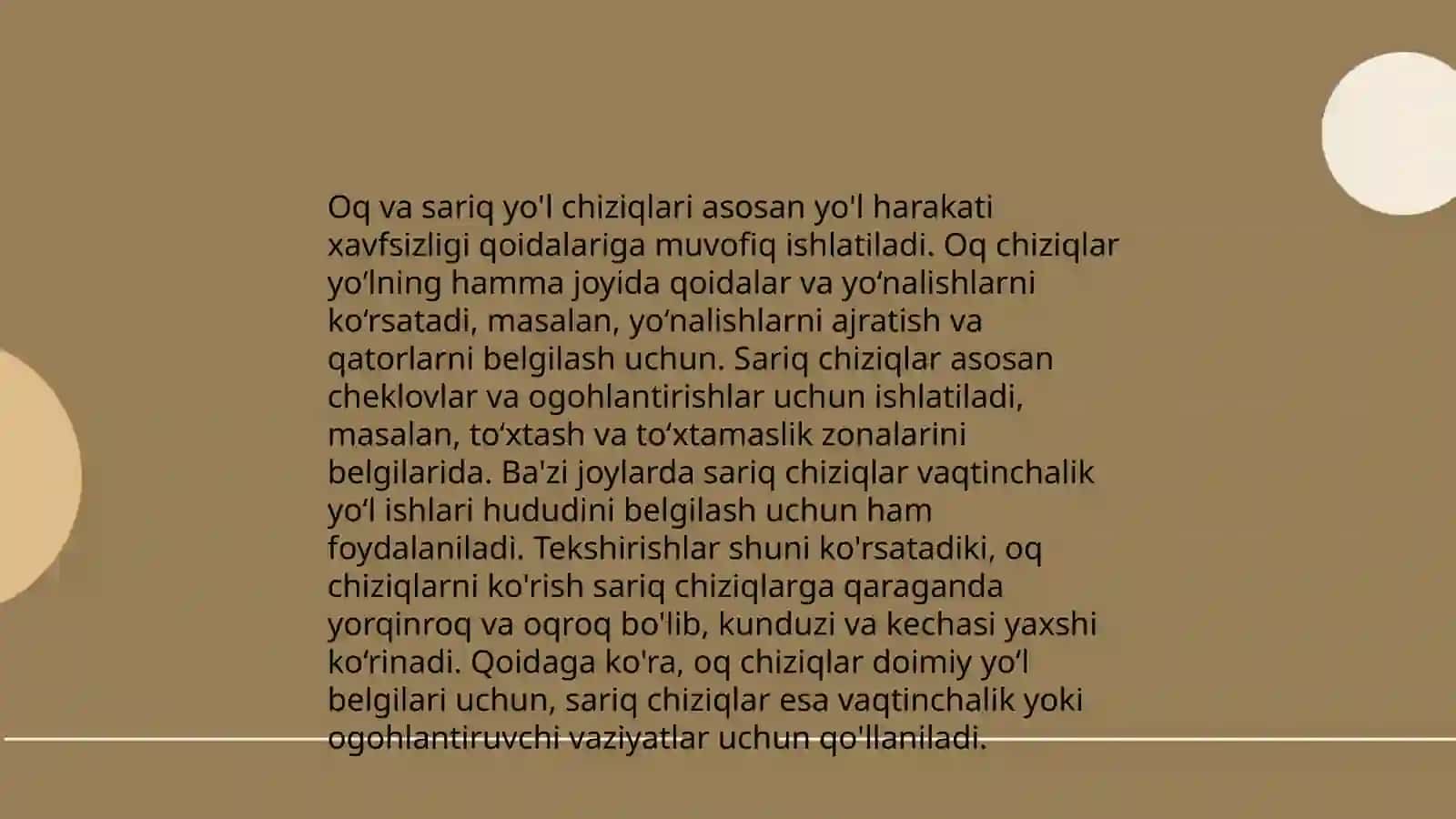 Yo'l chiziqlari 4