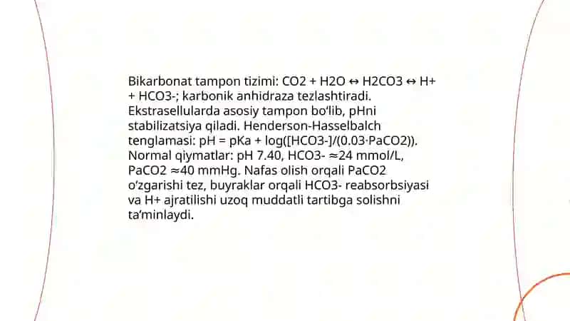Kislota-asos xolati patofiziologiyasi 4