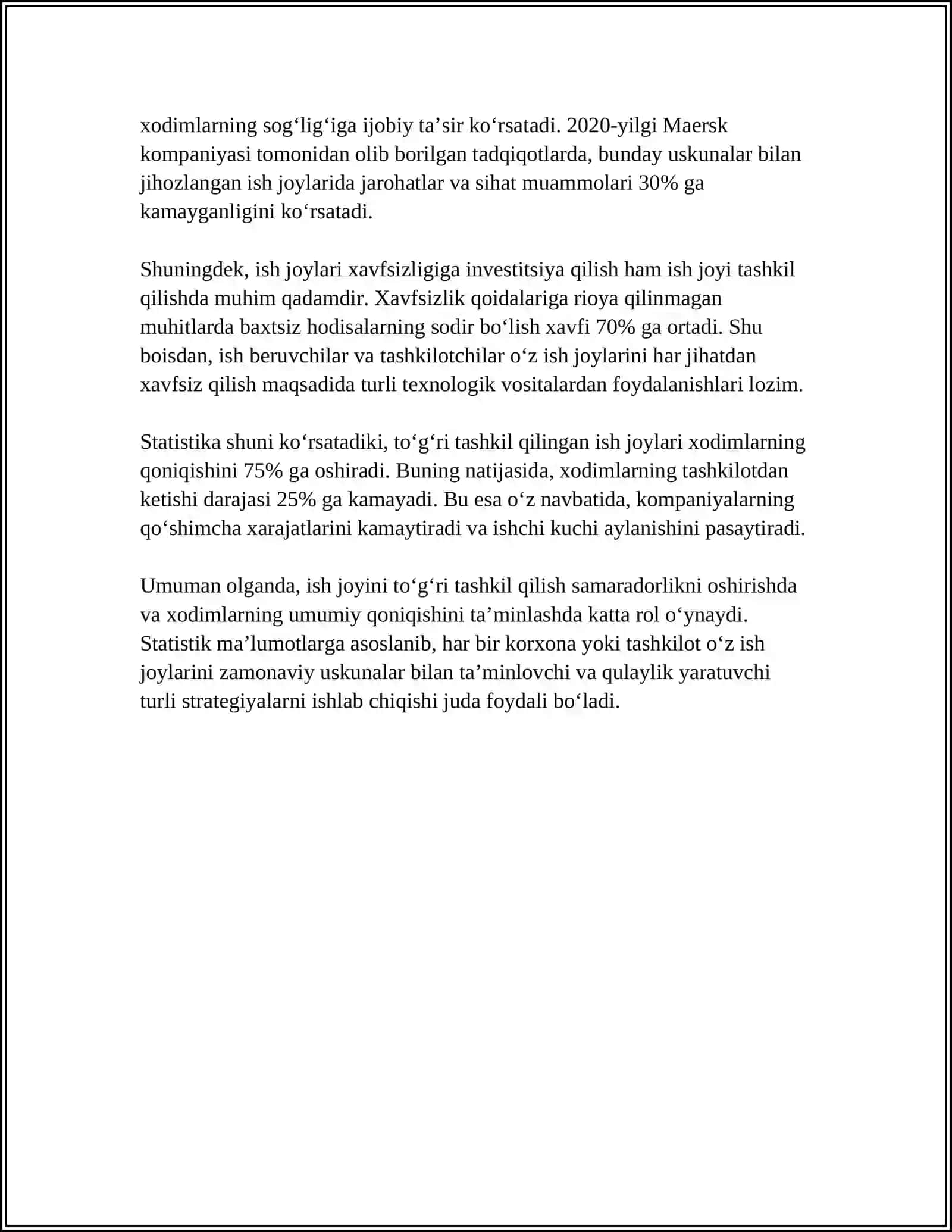 ISH CHIZMALARI VA ULARGA QO’YILADIGAN TALABLAR 4