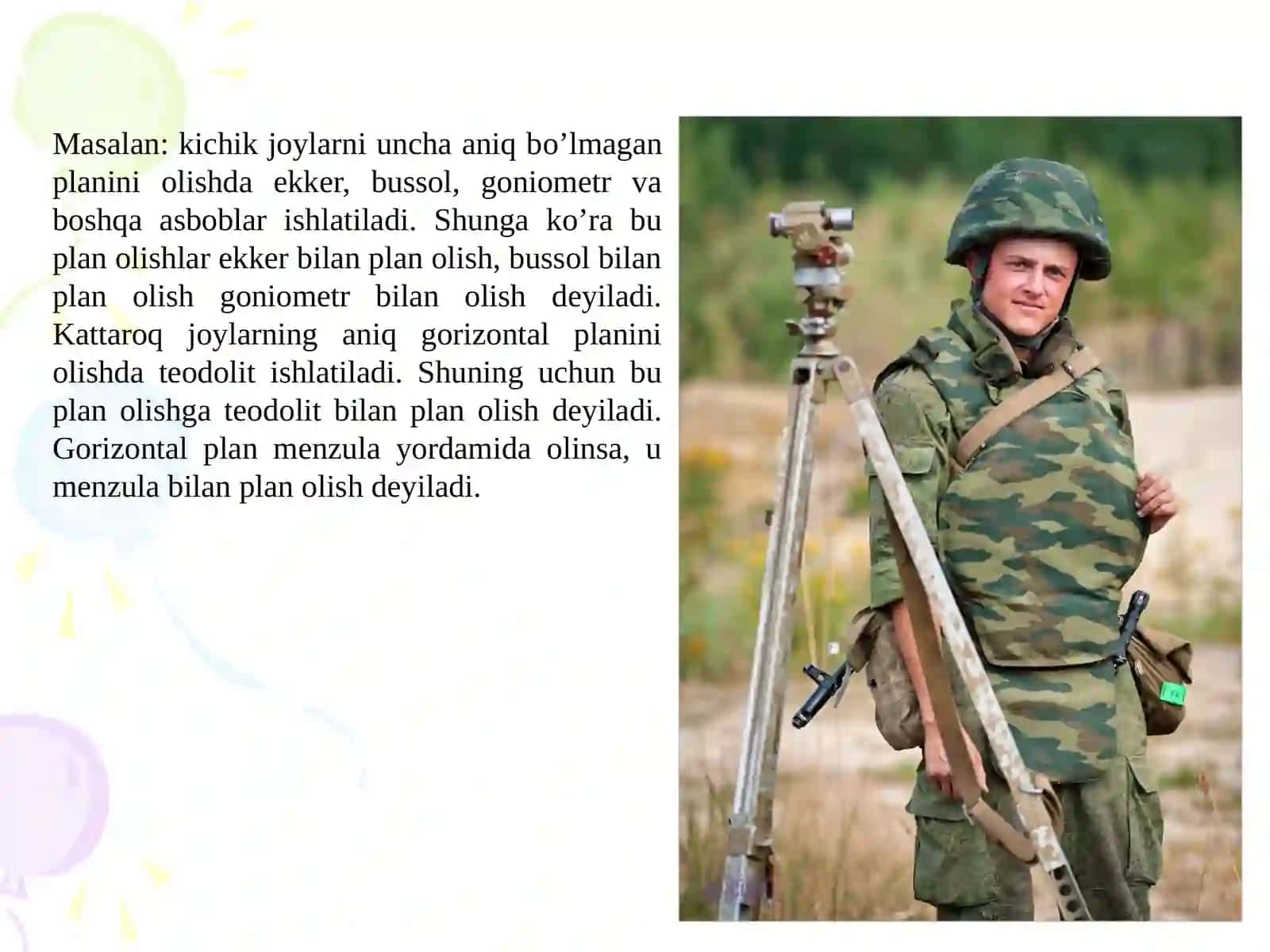 Yer relyefi va uni plan va kartalarda tasvirlash usullari 4