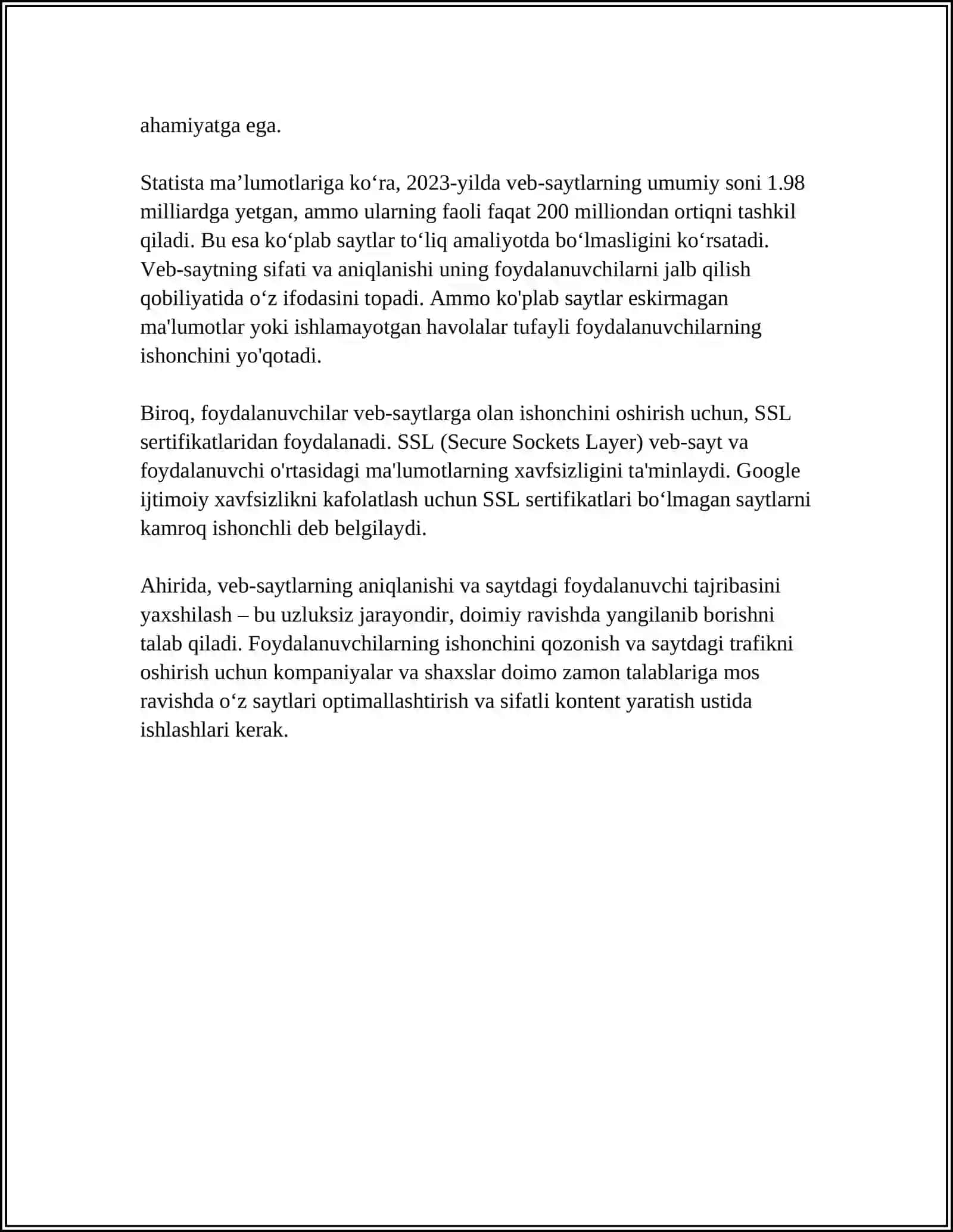 WEB SAXIFA WEP SAYT VA WEP PORTAL TUSHUNCHASI 4