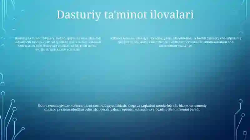Axborot Kommunikatsiya Texnologiyalari Mahsulotlari 4