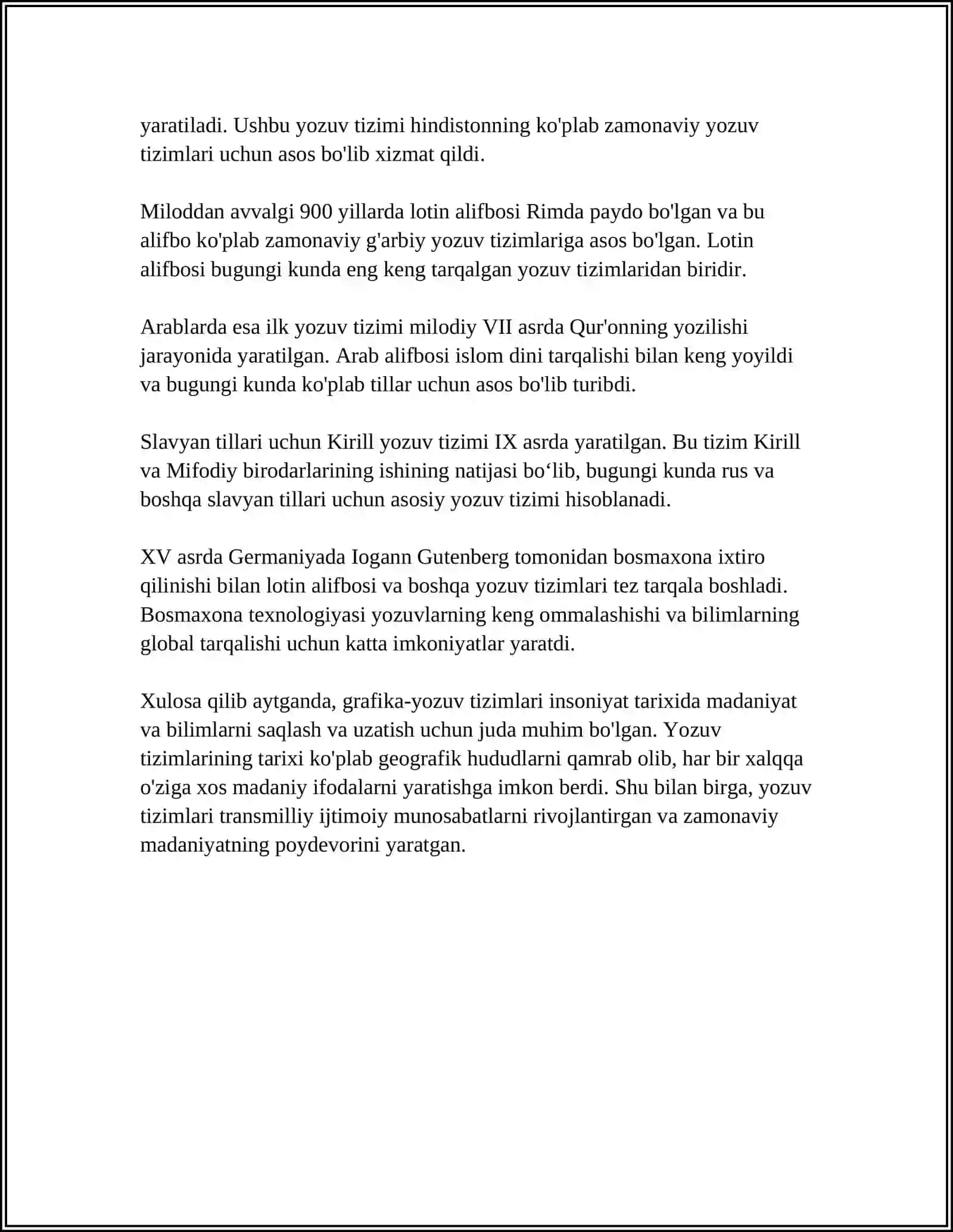 GRAFIKA-YOZUV TIZIMINING BIRINCHI KOMPANENTI 4
