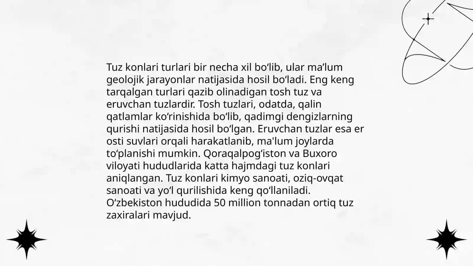 Tuzlarni olinish usullari 4
