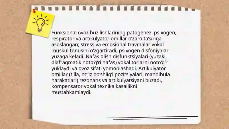 Funksional ovoz buzilishlari 4