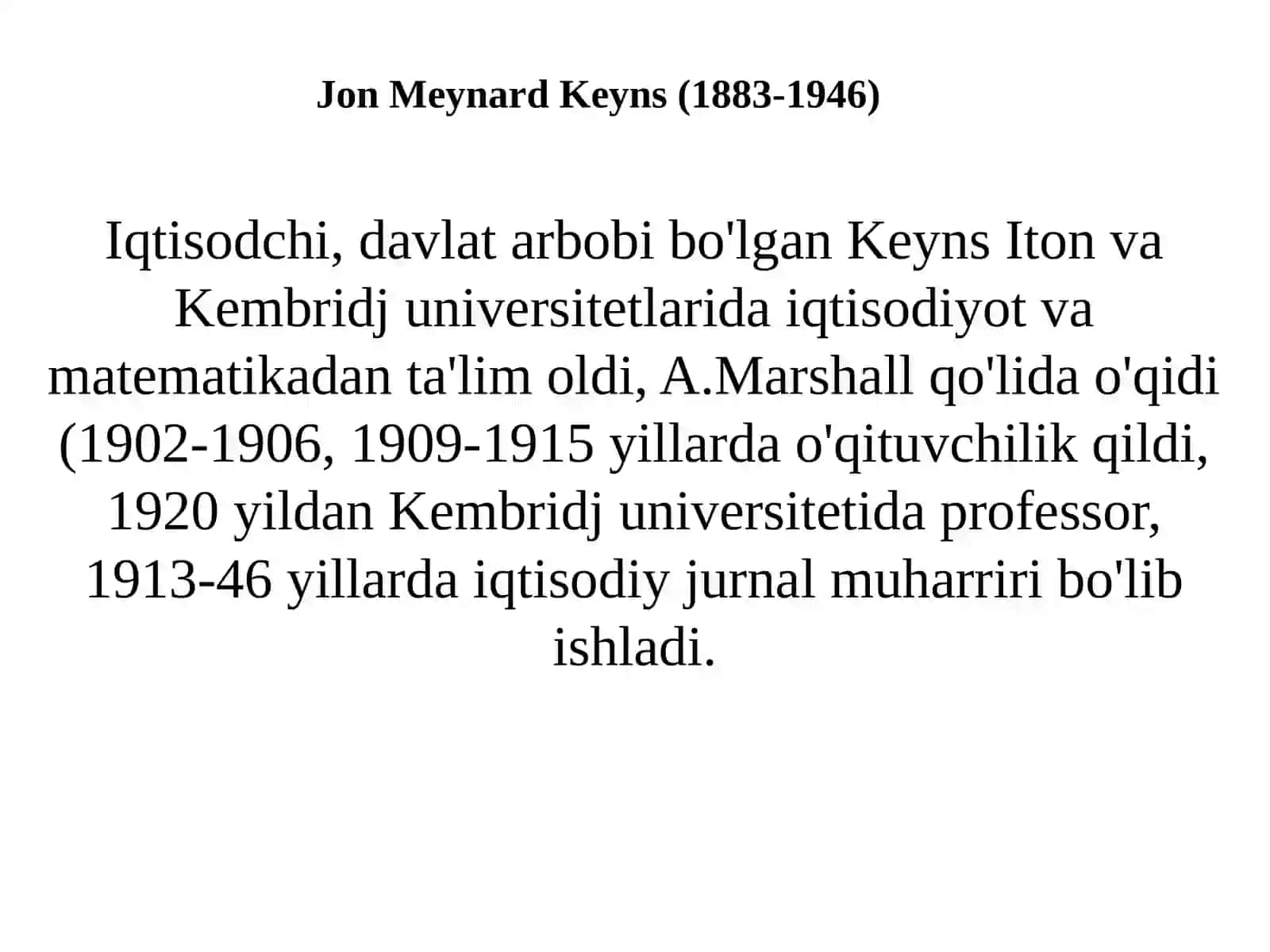 Keyns va keynschilik ta'limoti 4