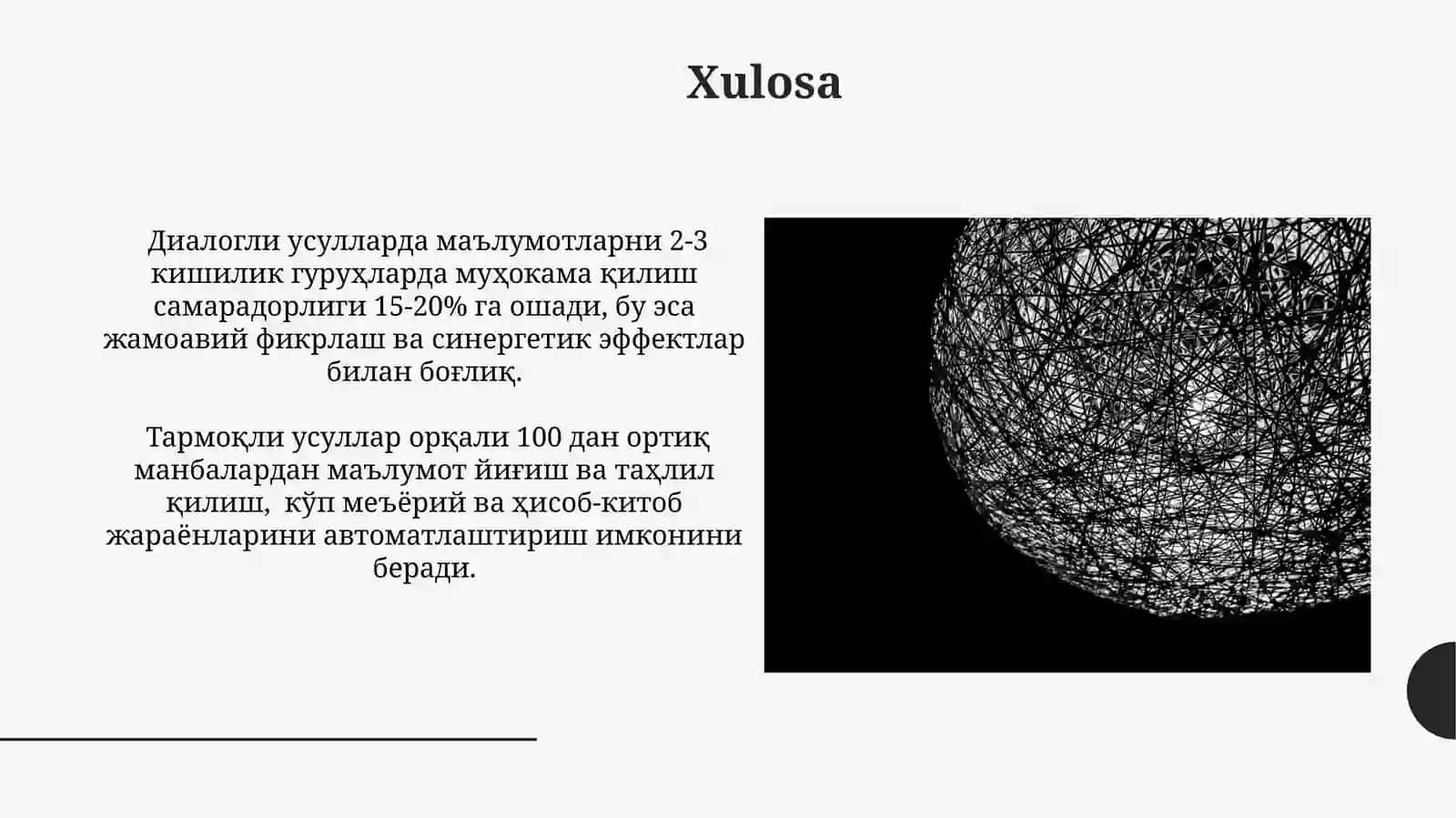 Axborotlarni qayta ishlashning dialogli va tarmoqli usullari 4