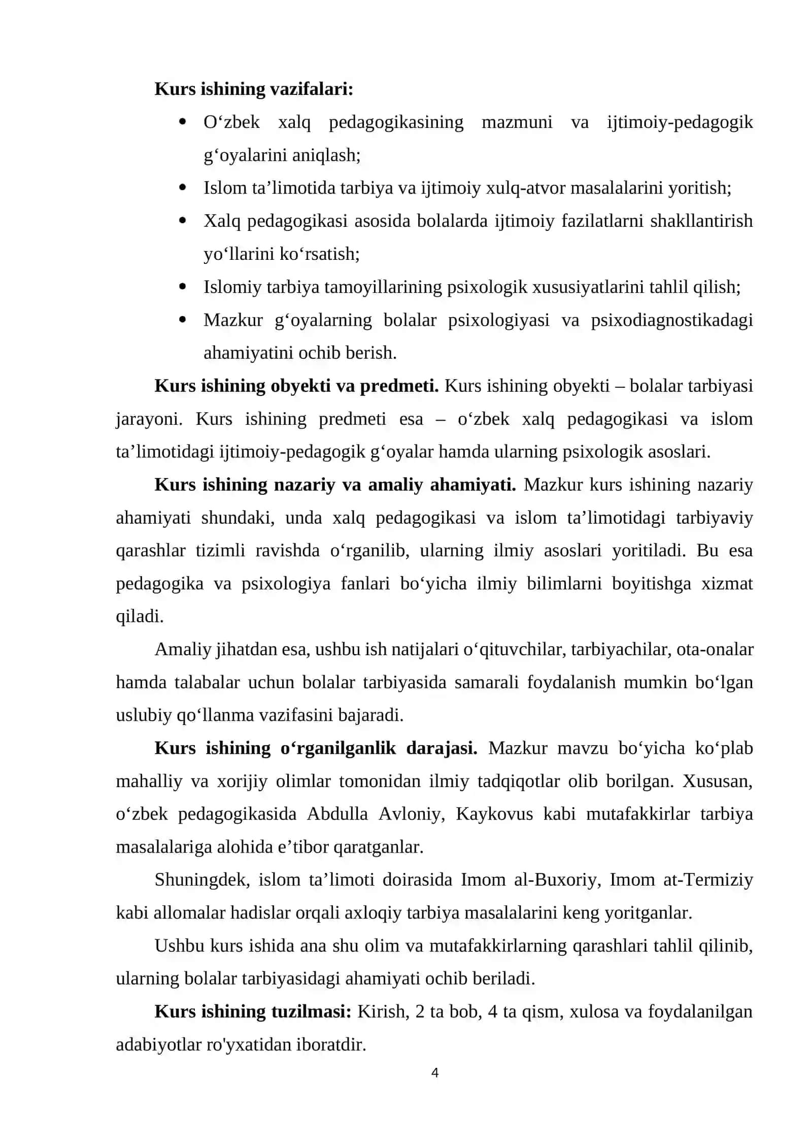 O‘zbek xalq pedagogikasi va islom ta’limotida ijtimoiy-pedagogik g‘oyalar 4