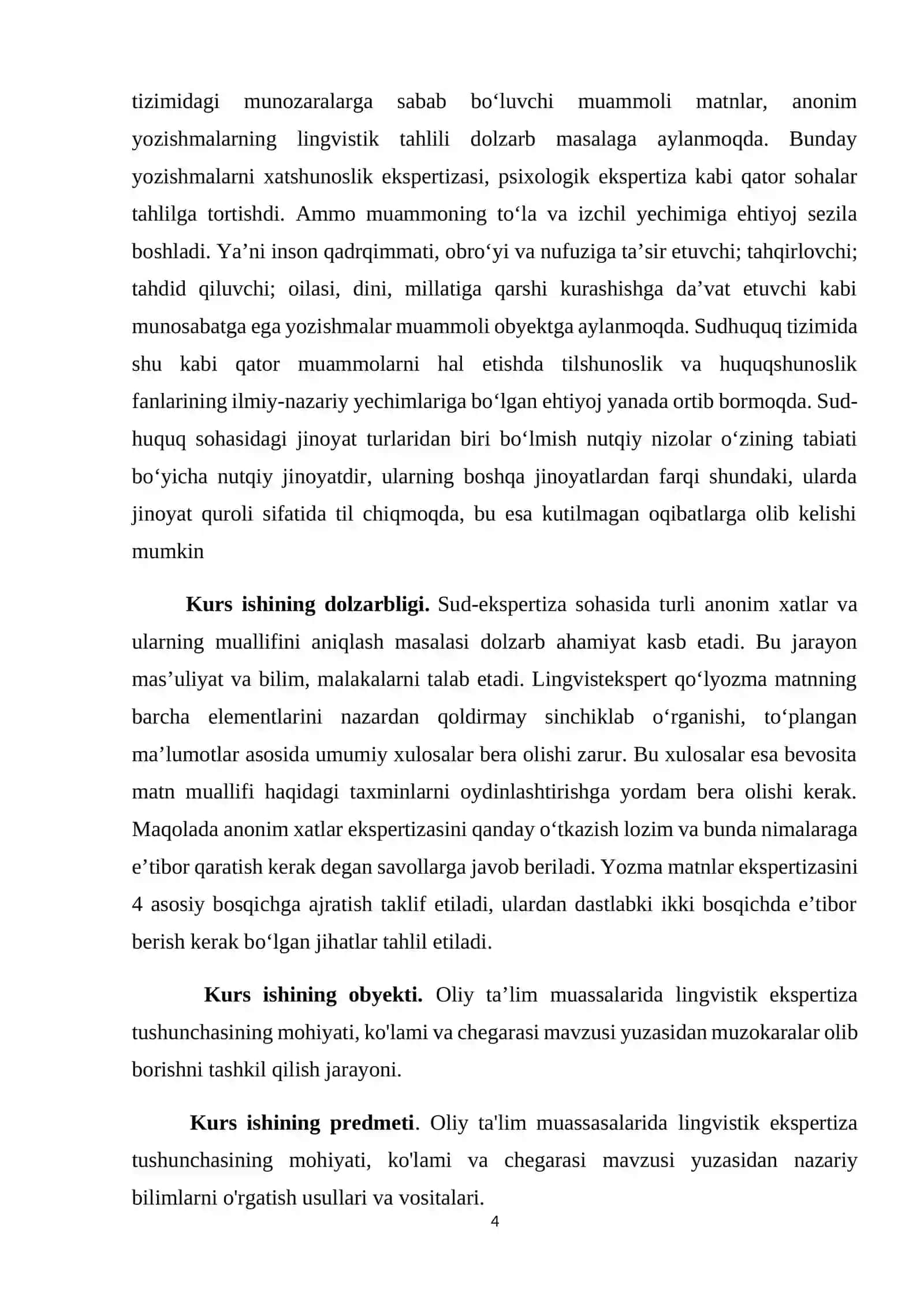 JAHON LINGVOKRIMINALISTIKASI.LINGVOKRIMINILASTIKANING ASOSIY TUSHUNCHALARI, METOD VA METODOLOGIYA 4