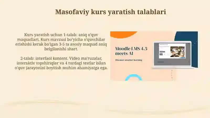 Moodle tizimi bilan tanishuv 4