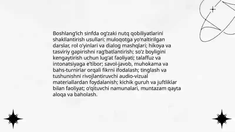 Boshlangʻich sinf oʻquvchilarini yozish va gapirish kompetensiyalarini shakllantirish 4